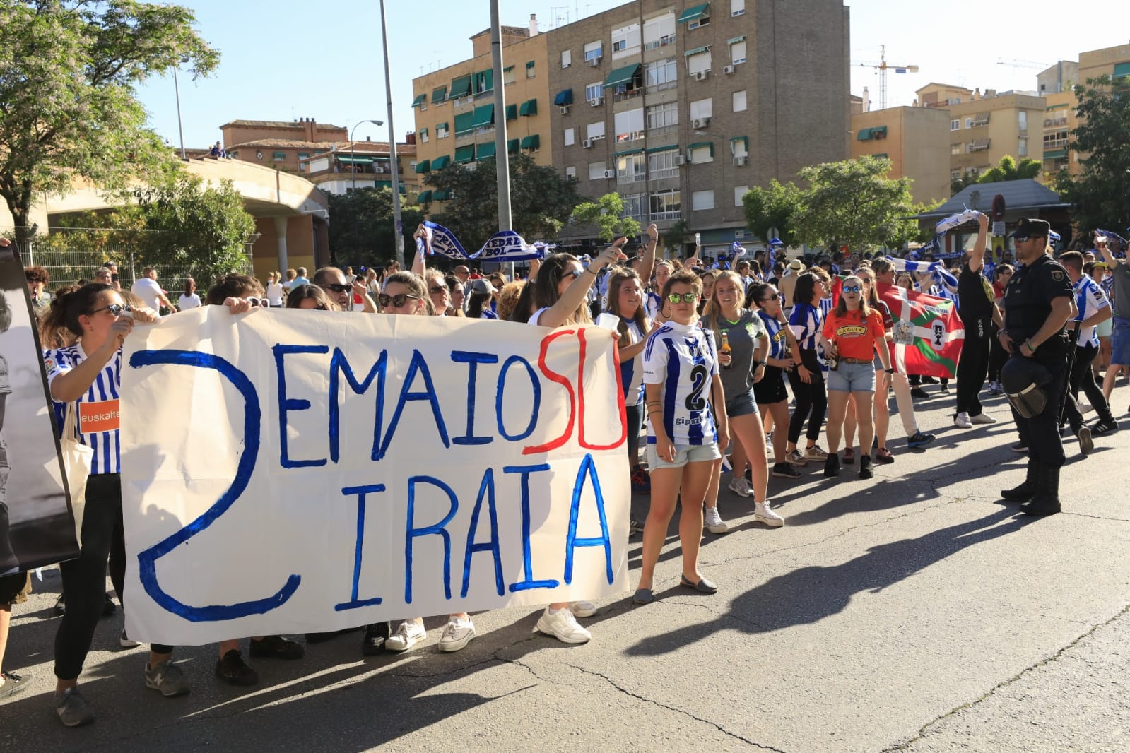 Este es el ambiente previo al encuentro entre el Atlético de Madrid y la Real Sociedad