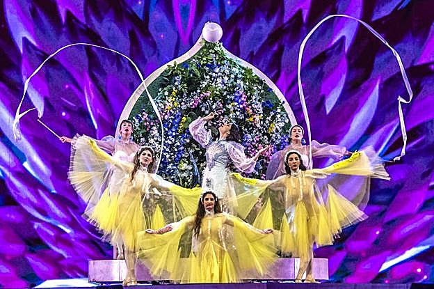 Las representantes de Grecia.