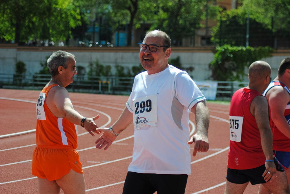 Cerca de trescientos deportistas se encuentran desde ayer en el Complejo Deportivo Núñez Blanca participando en las distintas pruebas de este Campeonato de España organizado por la FEDDI