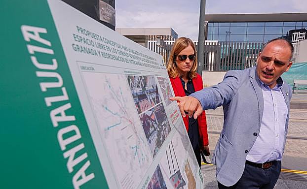Imagen principal - La Junta estudia seis proyectos para acabar con los atascos en el área metropolitana de Granada