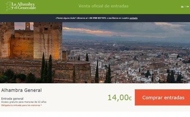 La Alhambra presenta una denuncia para que se investigue si hubo un ataque a su web de venta de entradas
