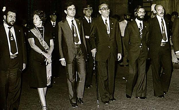 La Quinta del 79 en uno de los numerosos actos protocolarios.