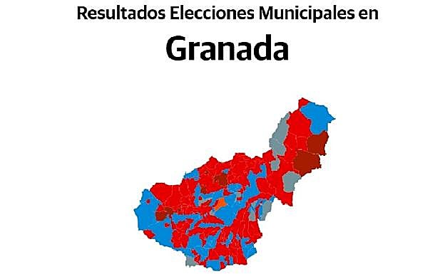 Elecciones en Granada | El bipartidismo se mantiene en 60 municipios, en 23 no gana y Vox entra en 21