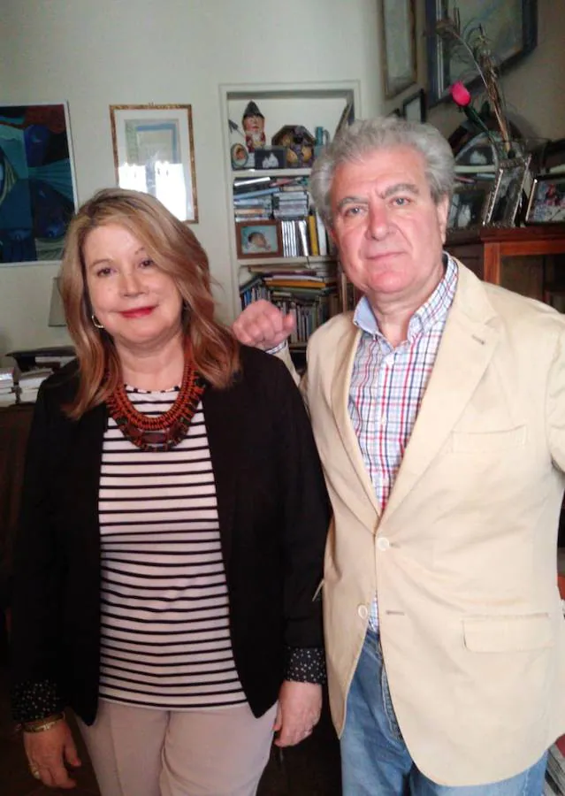César Antonio Molina y Mercedes Monmany, el jueves en el Aula de Cultura.