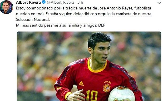 Muerte de Reyes: Sánchez, Casado y Rivera lamentan la «trágica» perdida