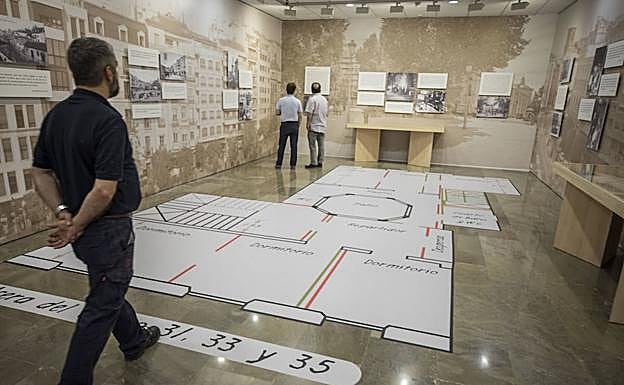 Fotografías y planos a escala de un tercio, aproximadamente, revelan detalles desconocidos sobre las viviendas lorquianas.