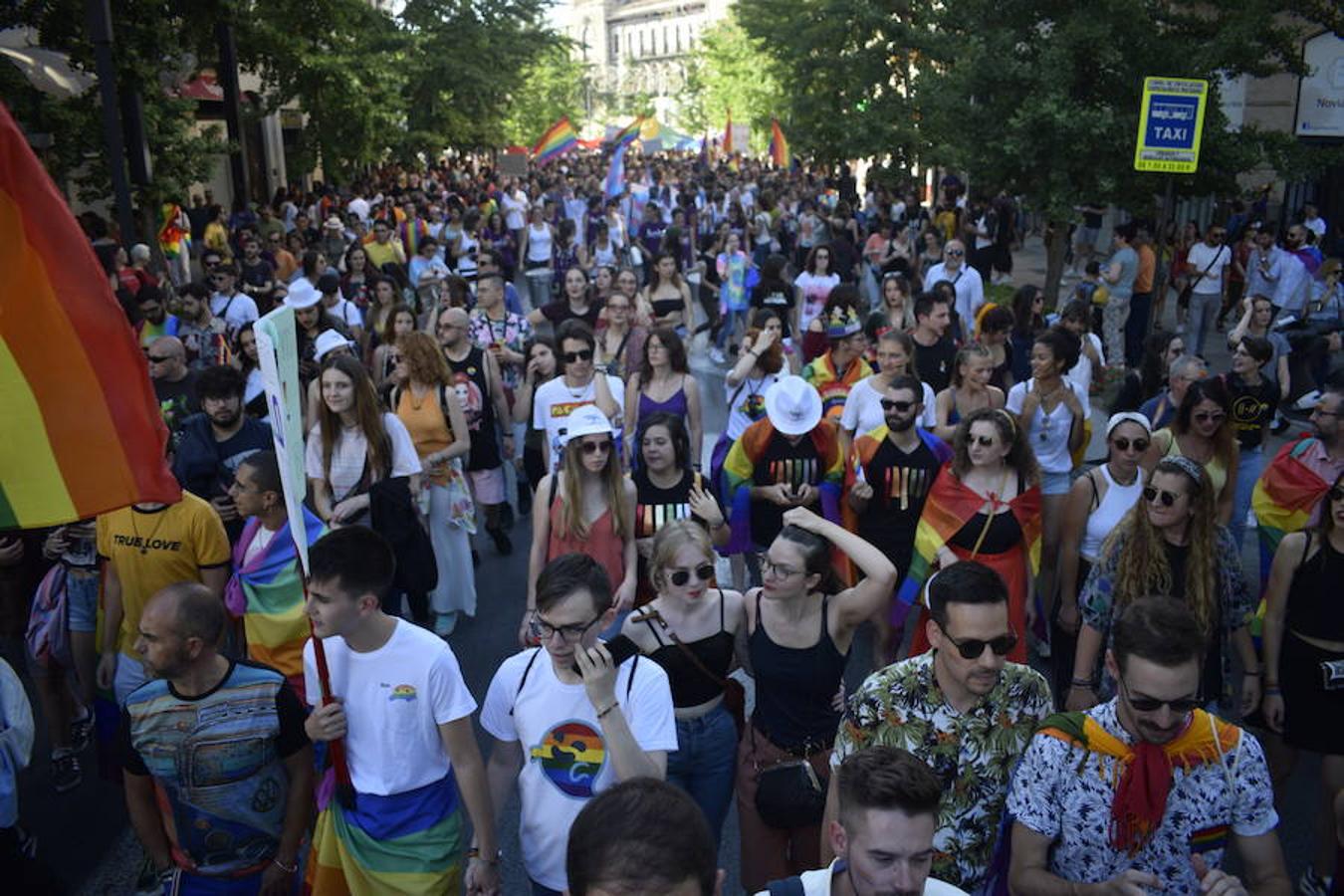 La demora en el corte del tráfico retrasa la celebración, pero más de mil personas recorren las calles para celebrar los derechos LGTBI