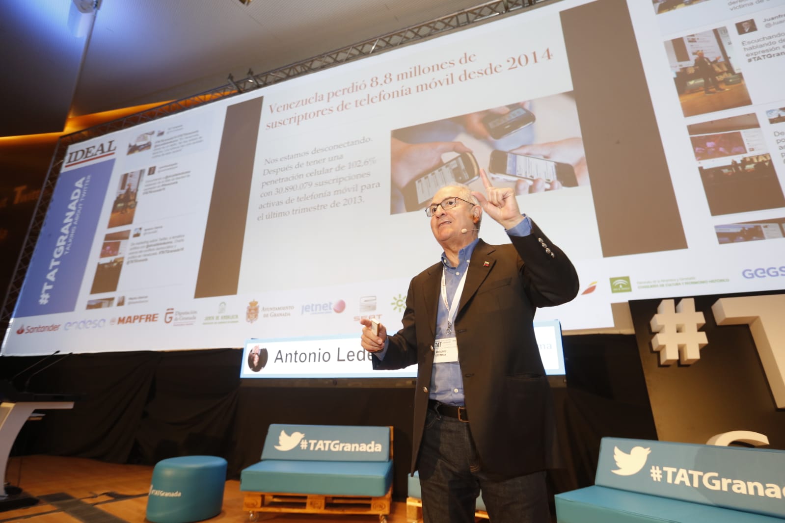 Antonio Ledezma explica la situación de Venezuela en #TATGranada19