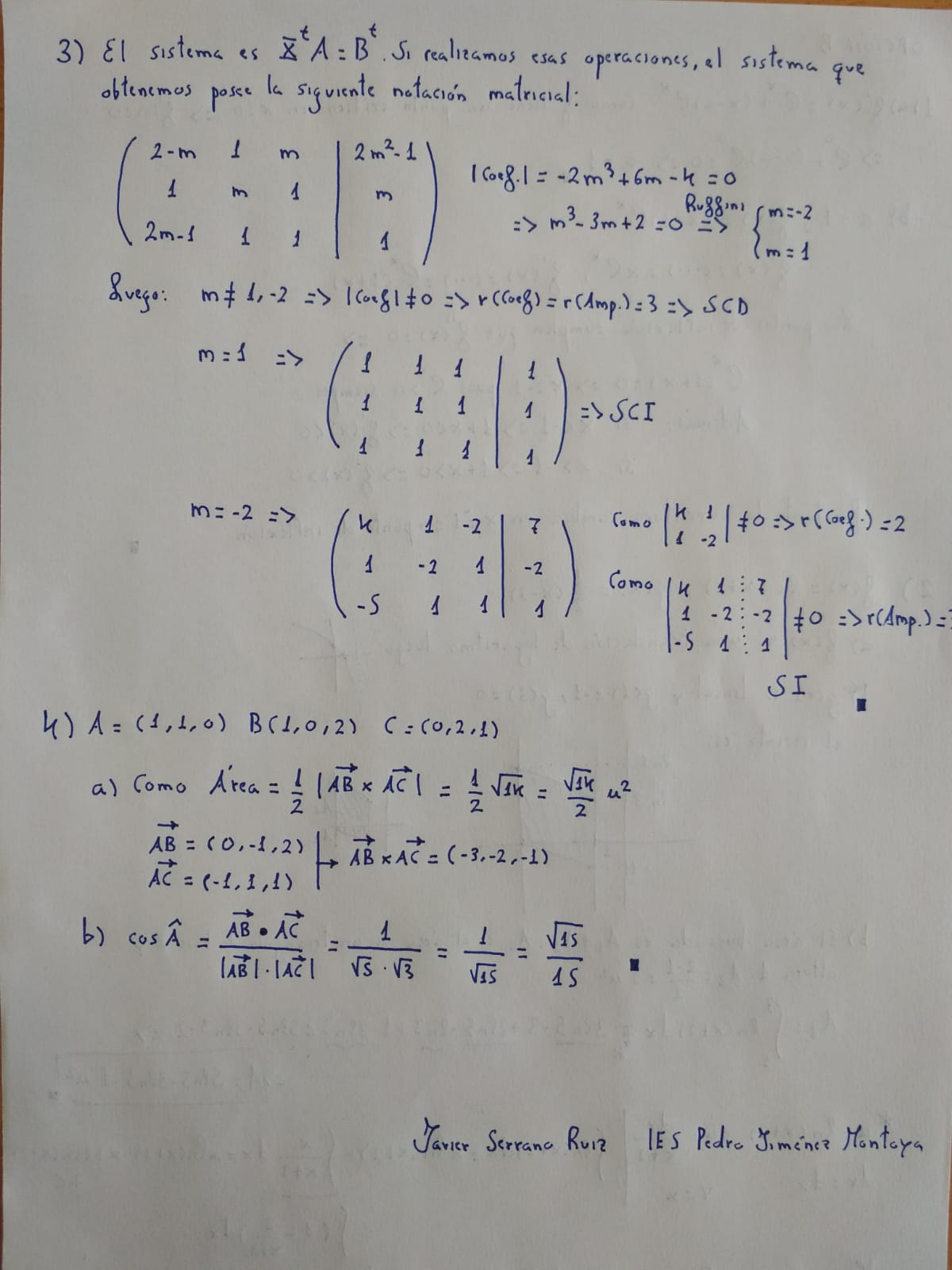 Tras la polémica surgida por la regodia de firmas para impugnarlo, un docente ha resuelto así la prueba. «No hay motivo para la queja», dice