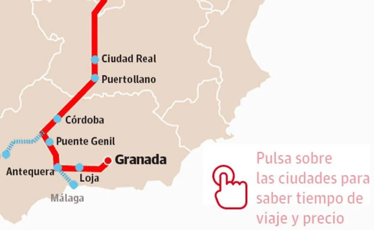 ¿Dónde llega el AVE a Granada