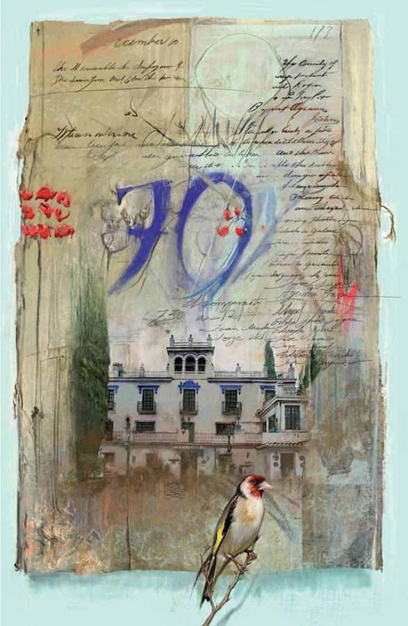 Detalle del cartel diseñado por Hesús Conde del 70 aniversario de la Platería.