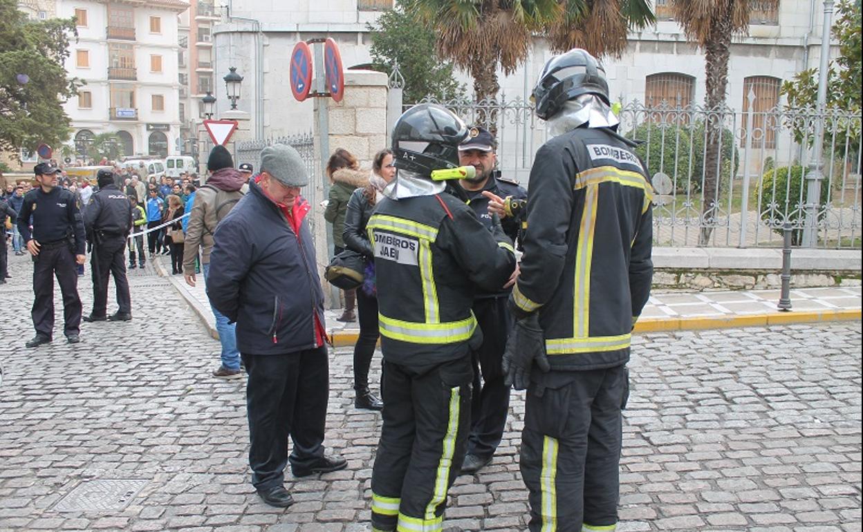 Imagen de archivo de una actuación de los bomberos de Jaén