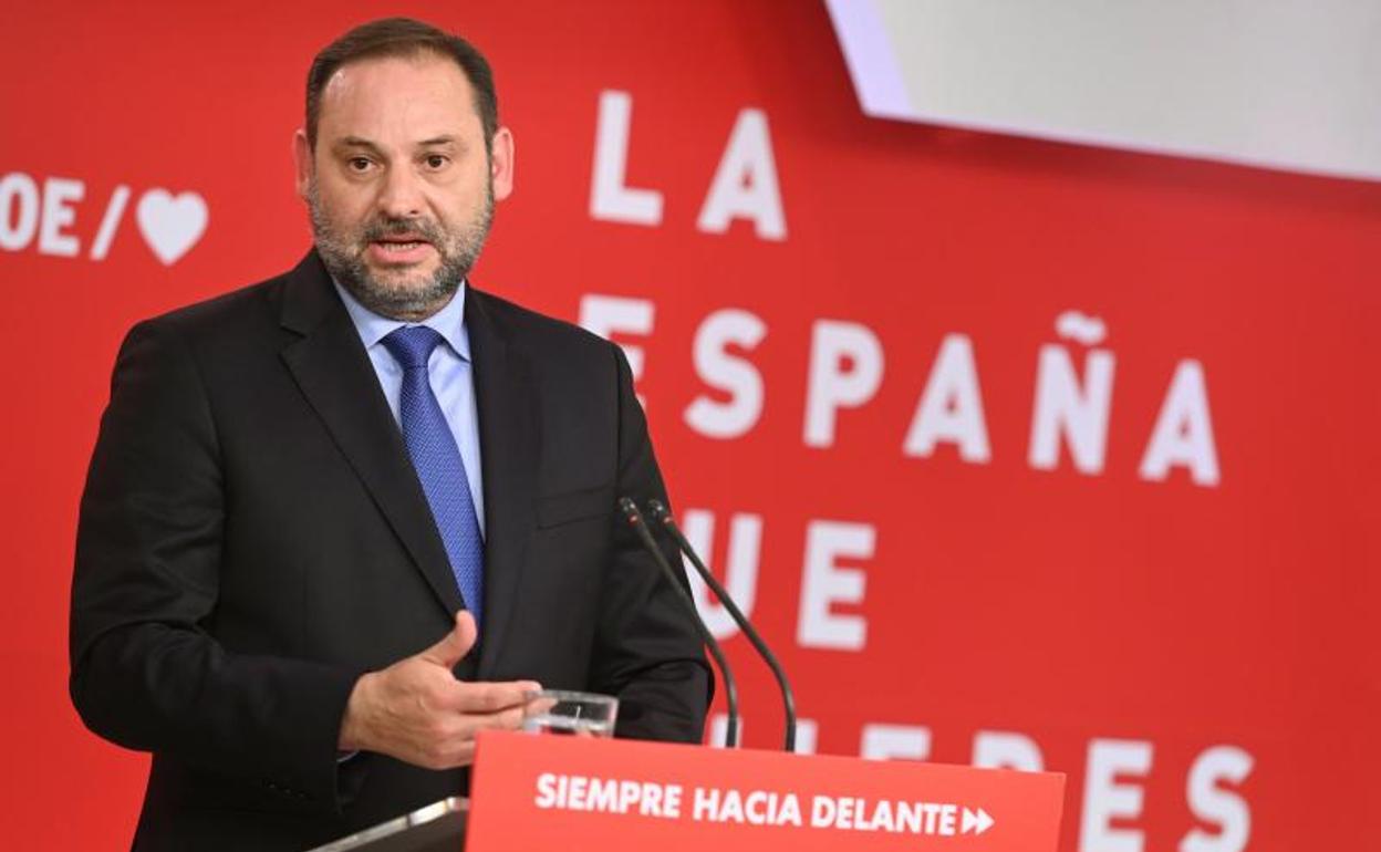 El secretario de Organización del PSOE, José Luis Ábalos. 