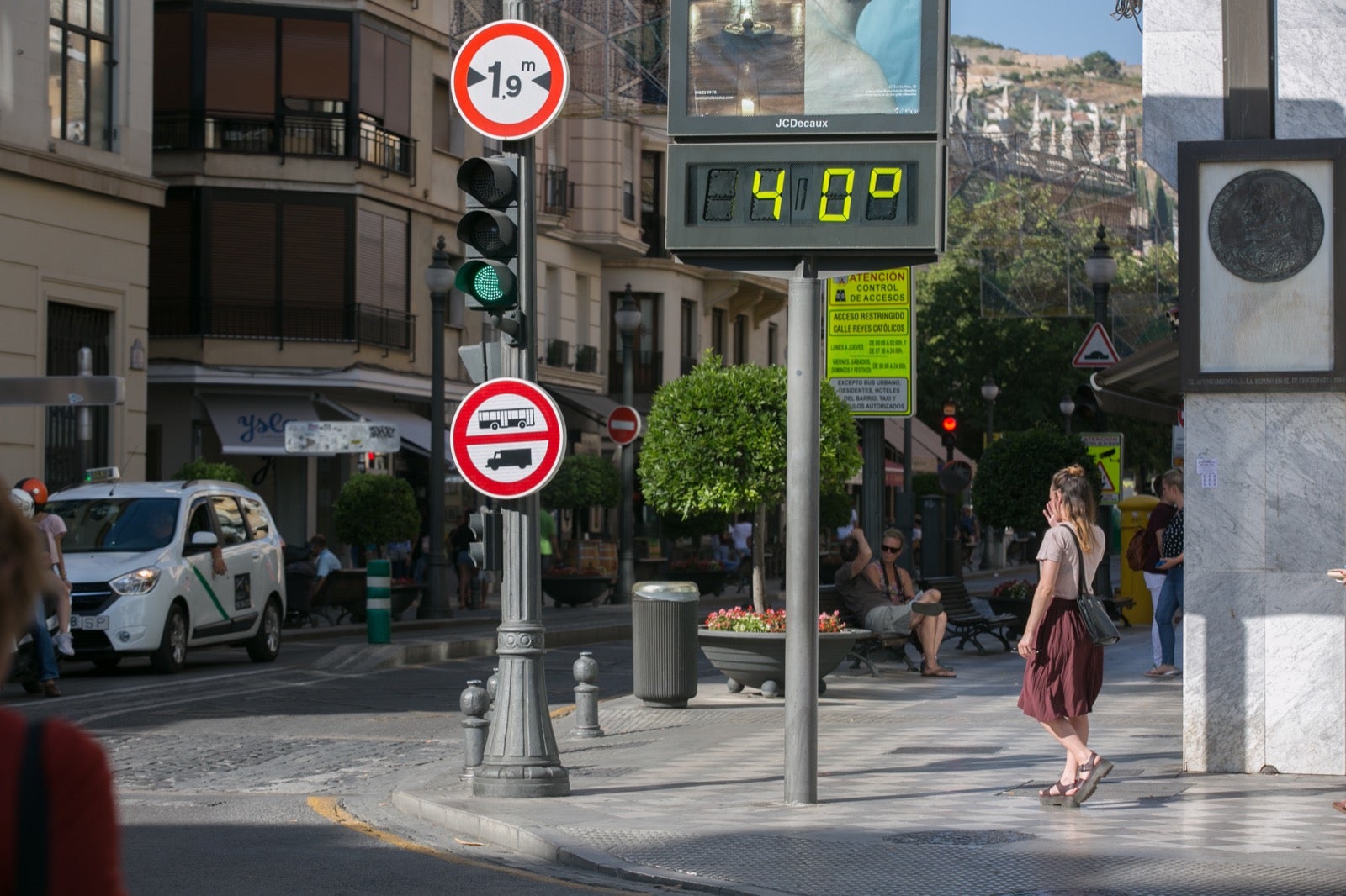 La ola de calor que se aproxima a la Península ya deja sentir sus altas temperaturas en la ciudad