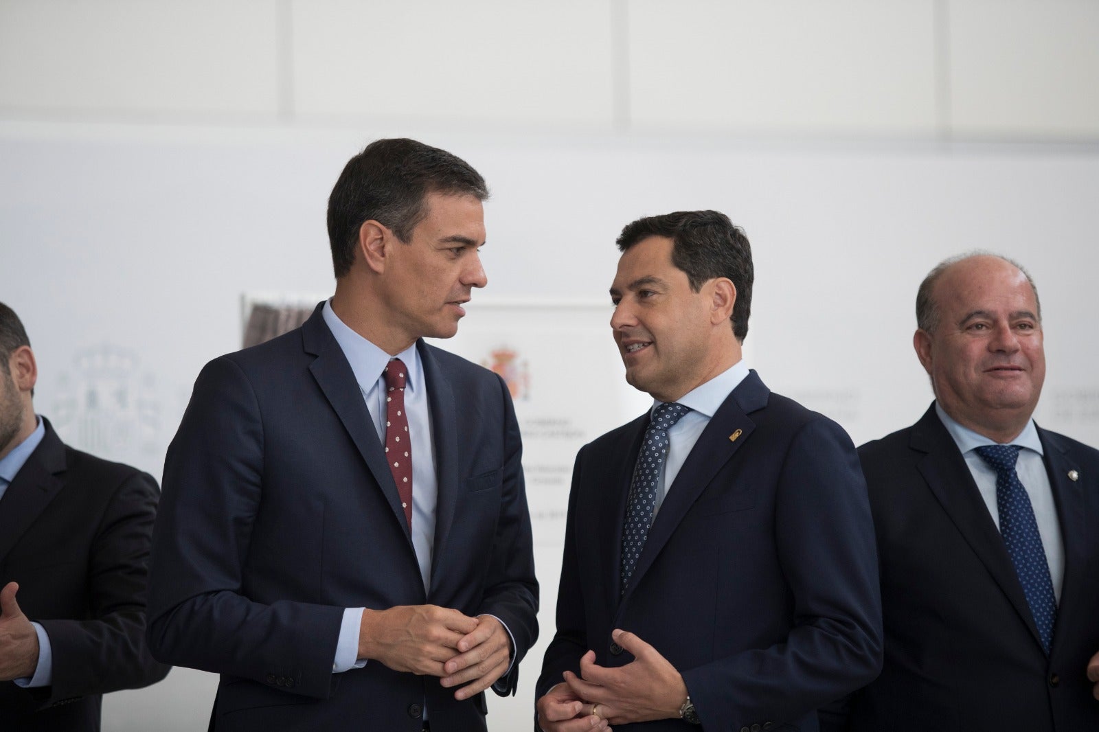 El presidente del Gobierno, Pedro Sánchez, inaugura en Antequera la línea que une está ciudad con Granada y Madrid