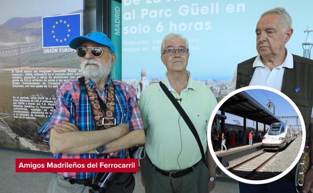 Los Amigos Madrileños del Ferrocarril valoran la llegada del primer AVE de Madrid a Granada (foto detalle).