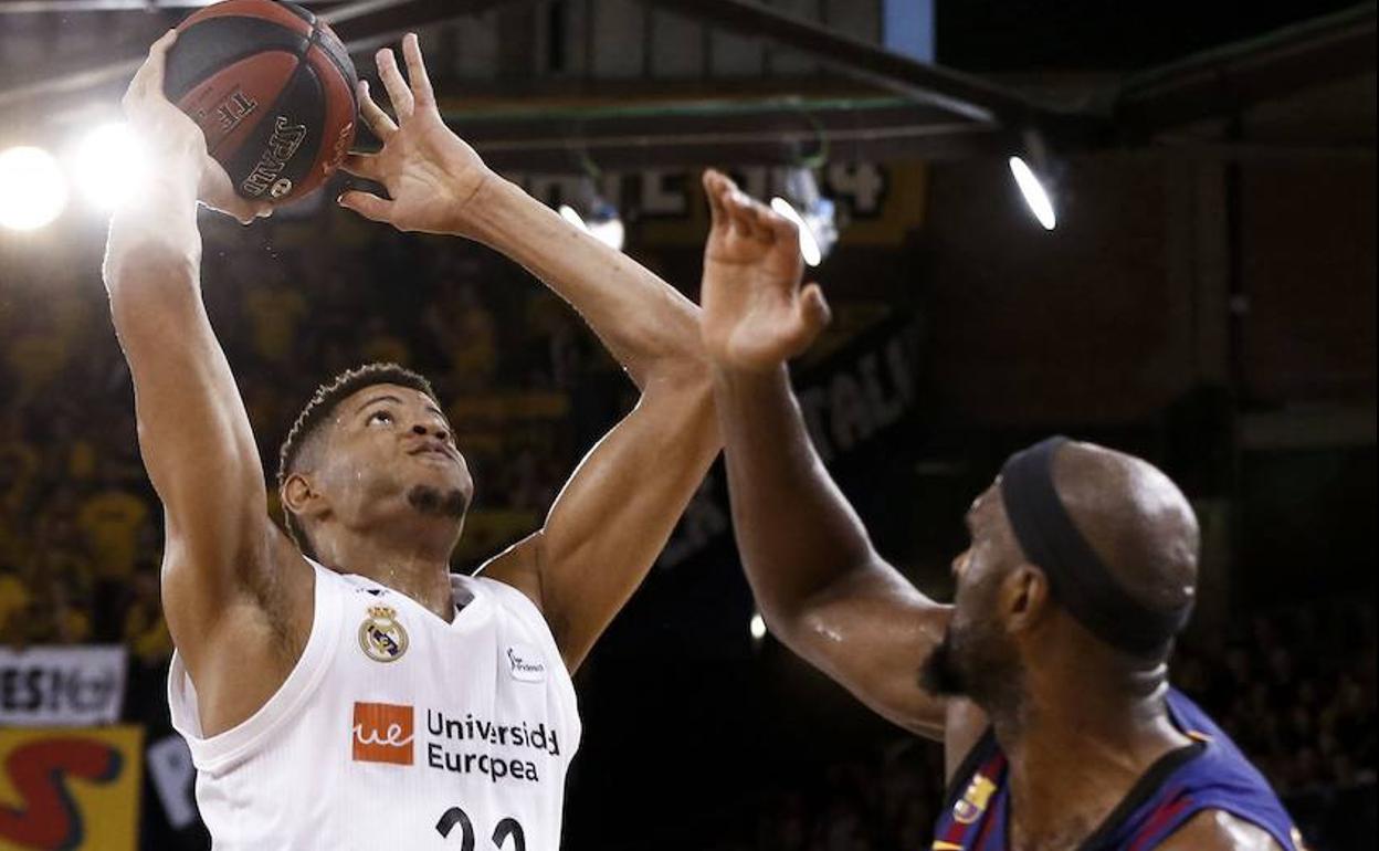 Walter Tavares, durante la final de la Liga Endesa. 