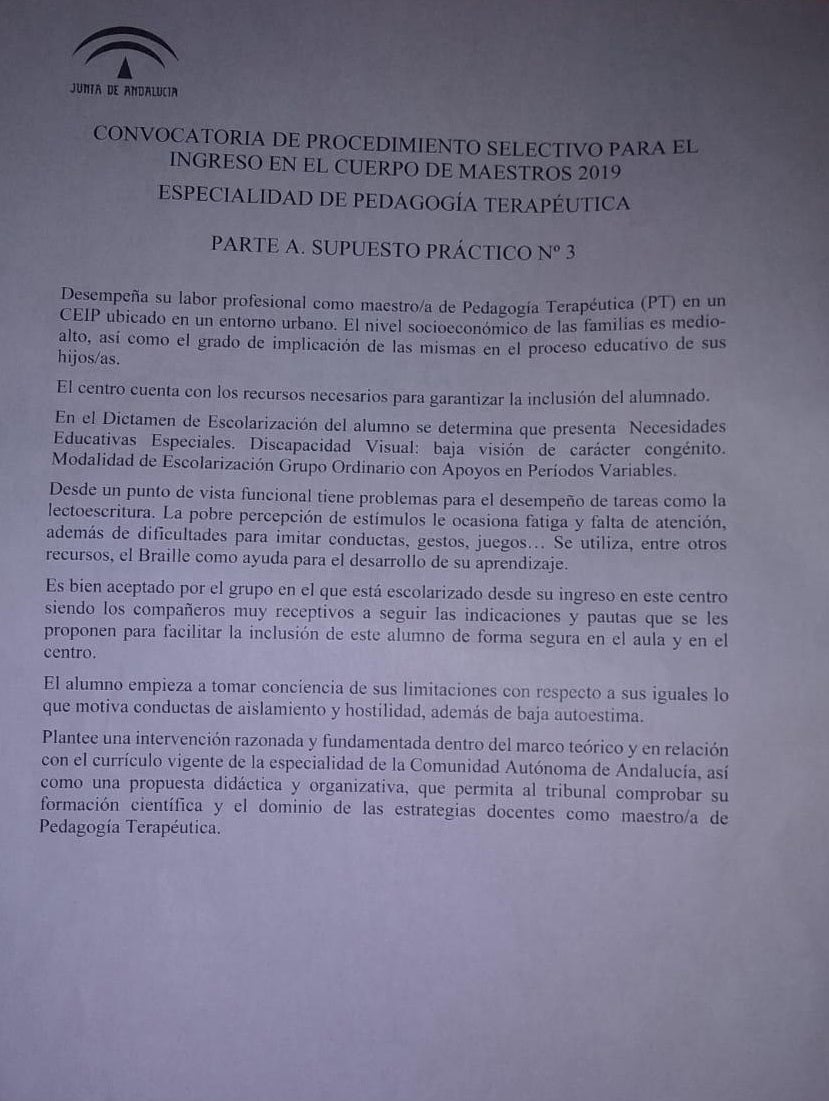 Supuesto práctico 3 del examen de este viernes.