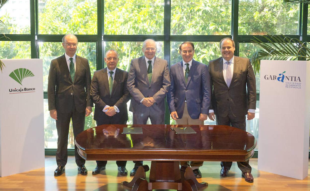Unicaja Banco y Garántia firman un nuevo acuerdo para impulsar la financiación de pymes y autónomos