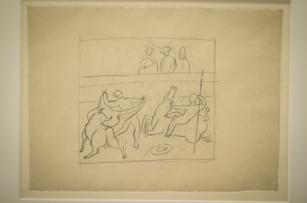 Así es la exposición de 'El sombrero de tres picos. 1919-2019. Un singular proceso creativo'.