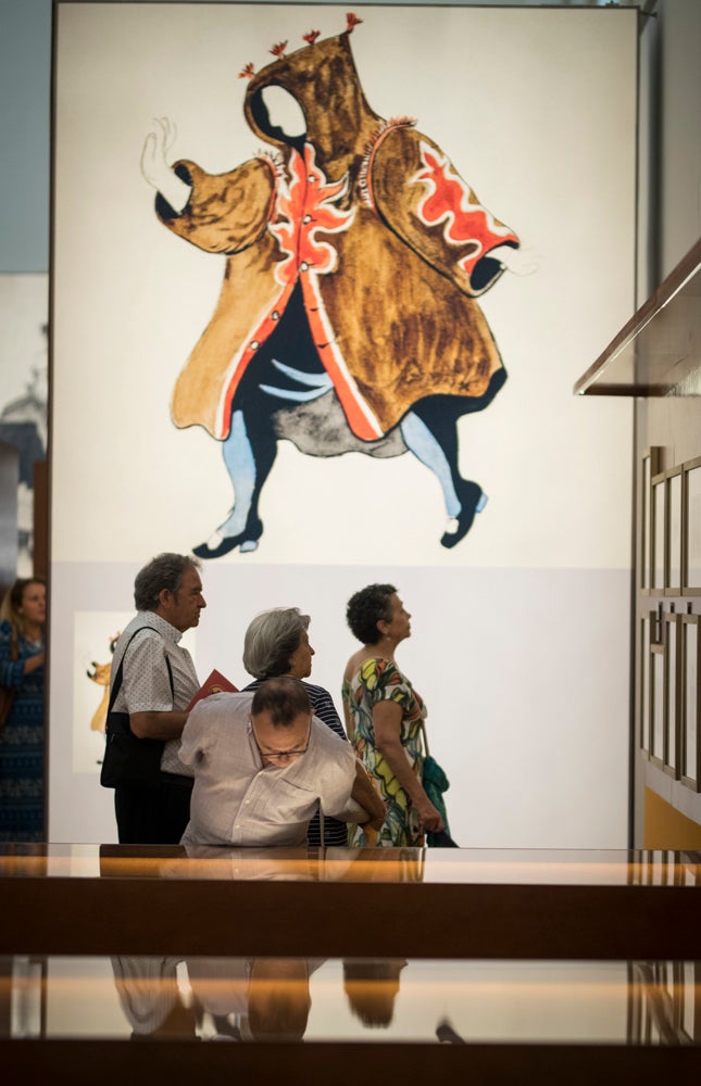 Así es la exposición de 'El sombrero de tres picos. 1919-2019. Un singular proceso creativo'.