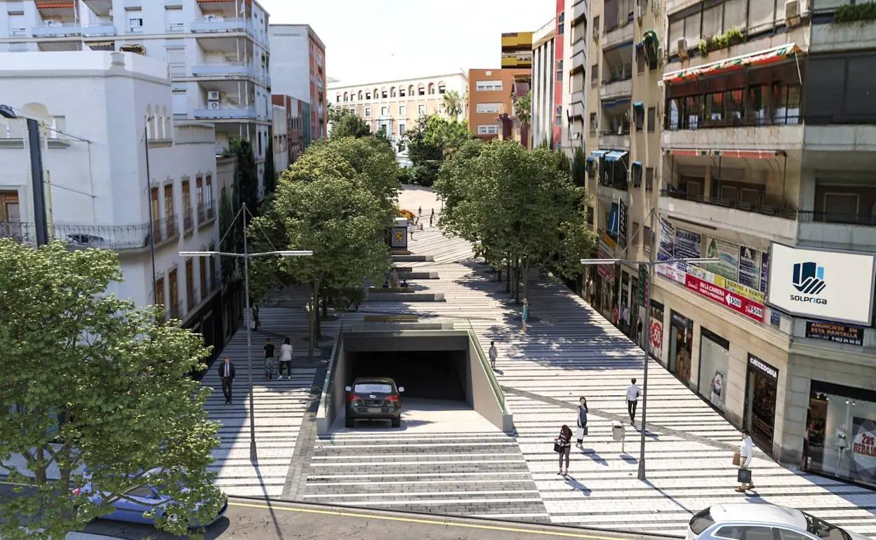 Imagen virtual de cómo quedará la calle Roldán y Marín tras su reforma. 