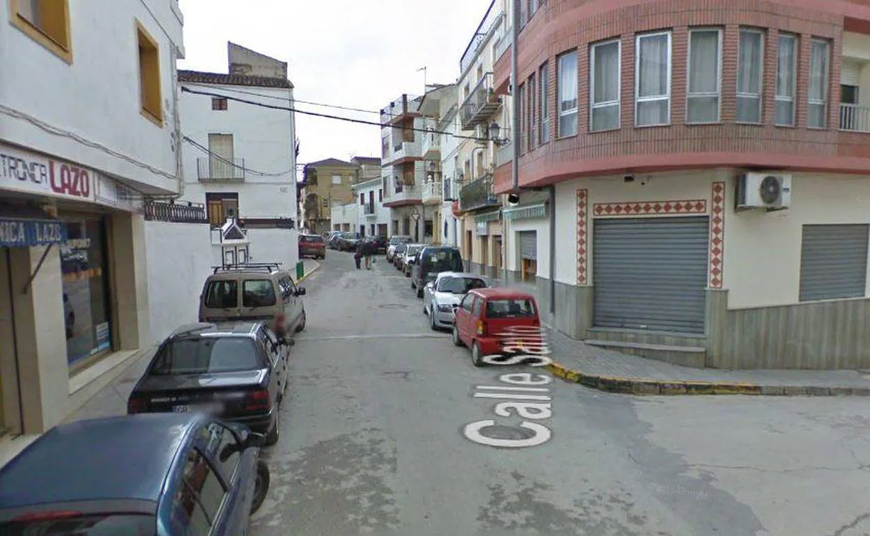 Calle Santo en Pozo Alcón, donde han tenido lugar los hechos. 