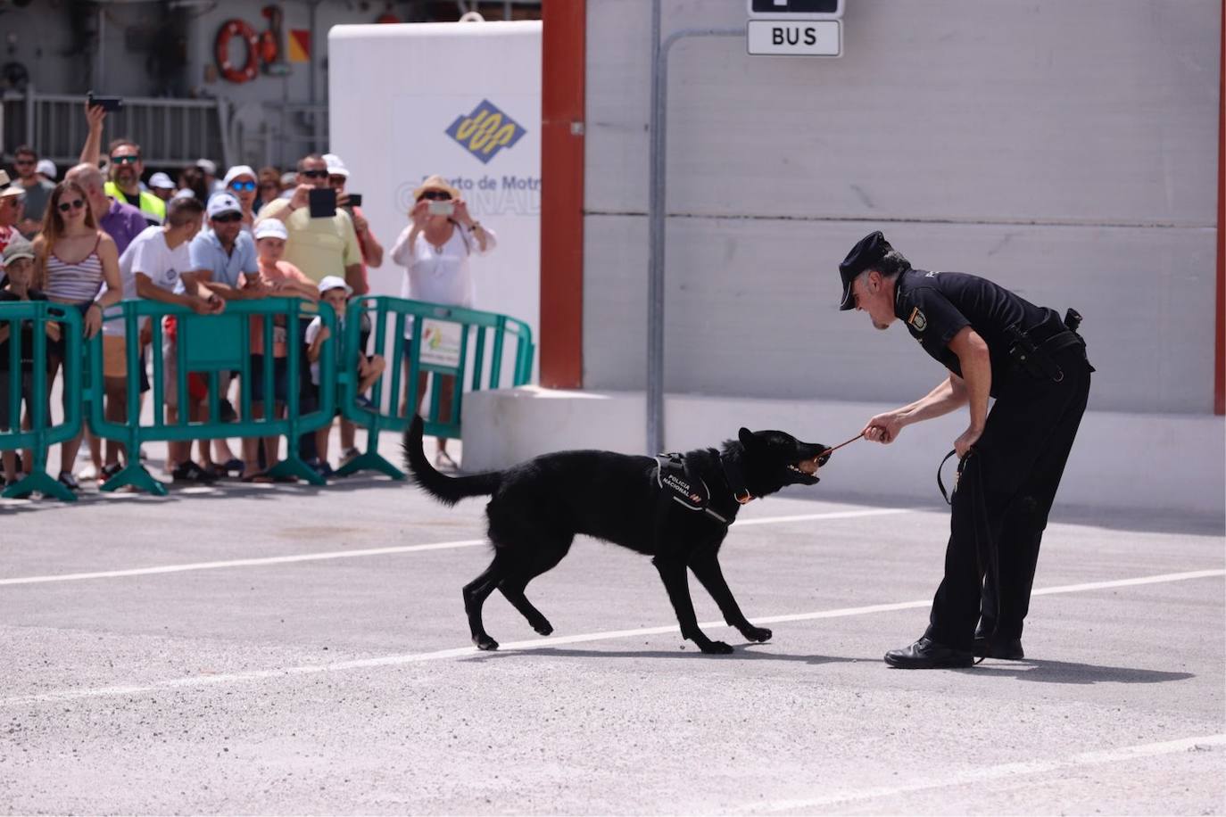 Cientos de personas visitan en Motril el buque Infanta Cristina