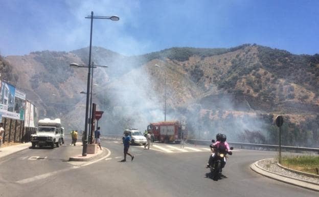 El incendio en Cenes de la Vega.