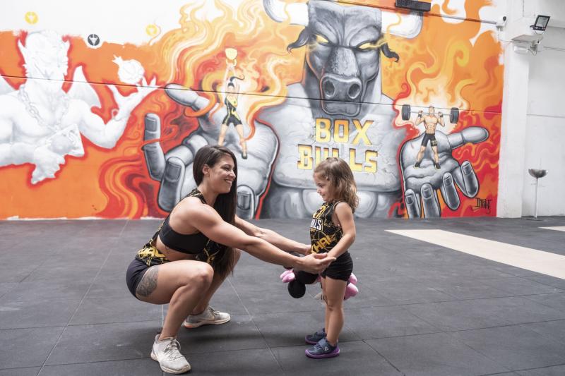 Fotos: Cristina Zegri y su hija: un entrenamiento de crossfit peculiar