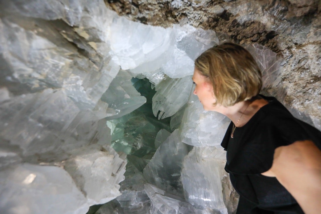 Así es el interior de la Geoda de Pulpí