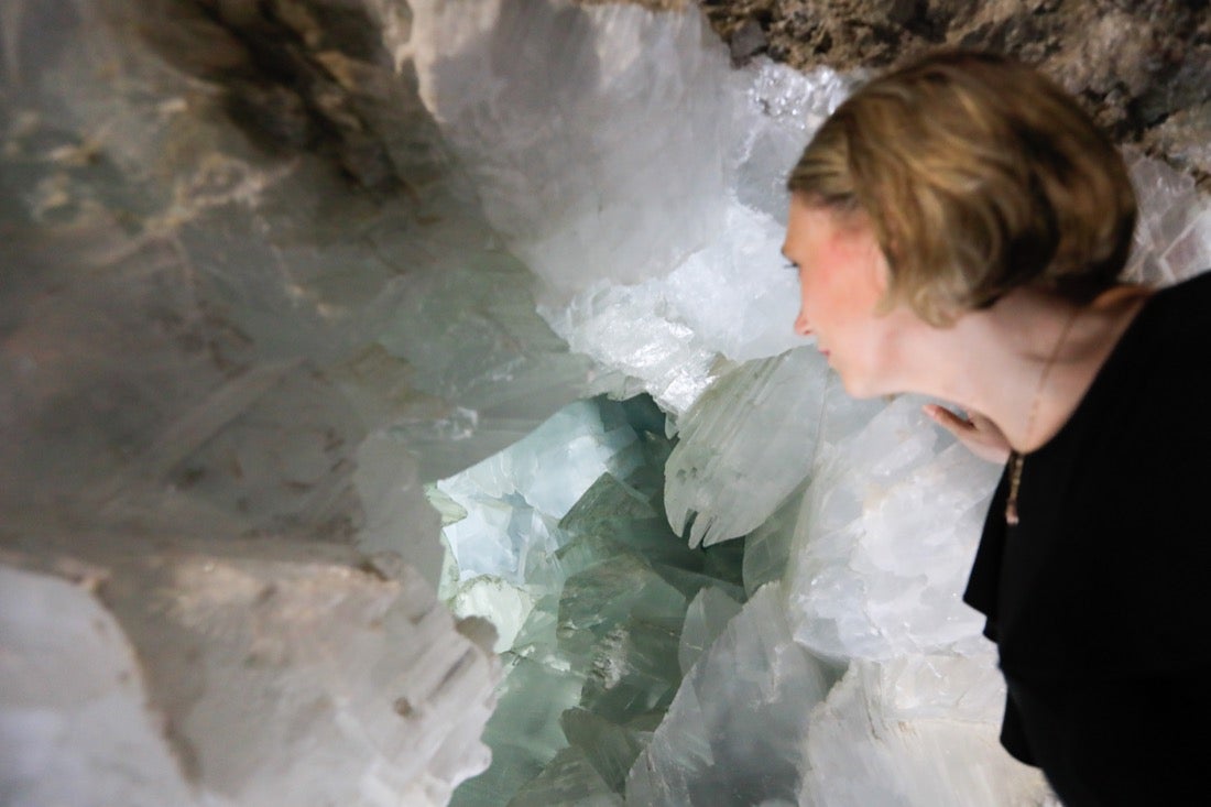 Así es el interior de la Geoda de Pulpí