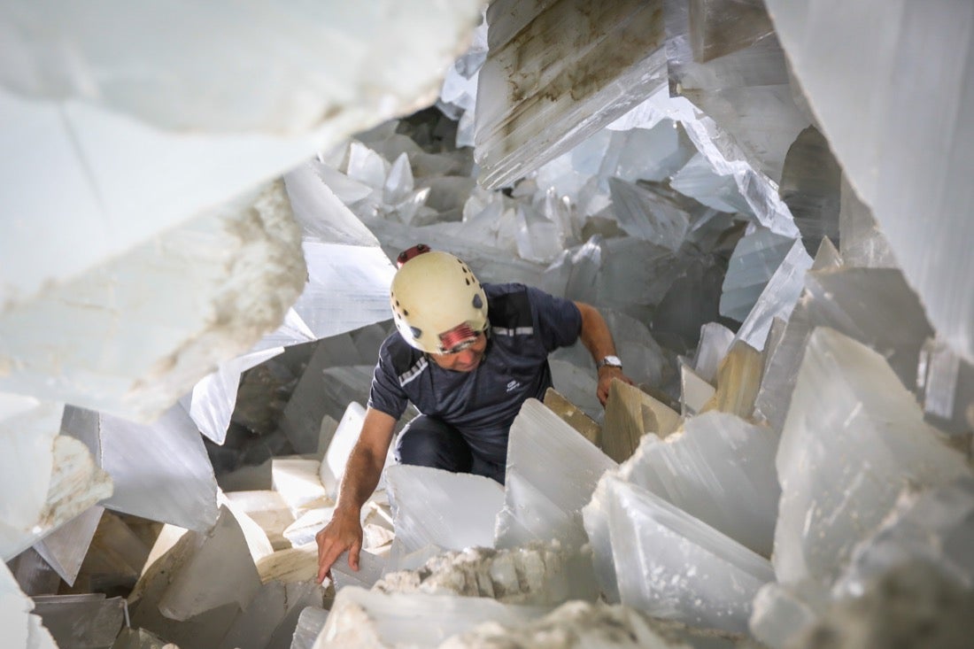 Así es el interior de la Geoda de Pulpí