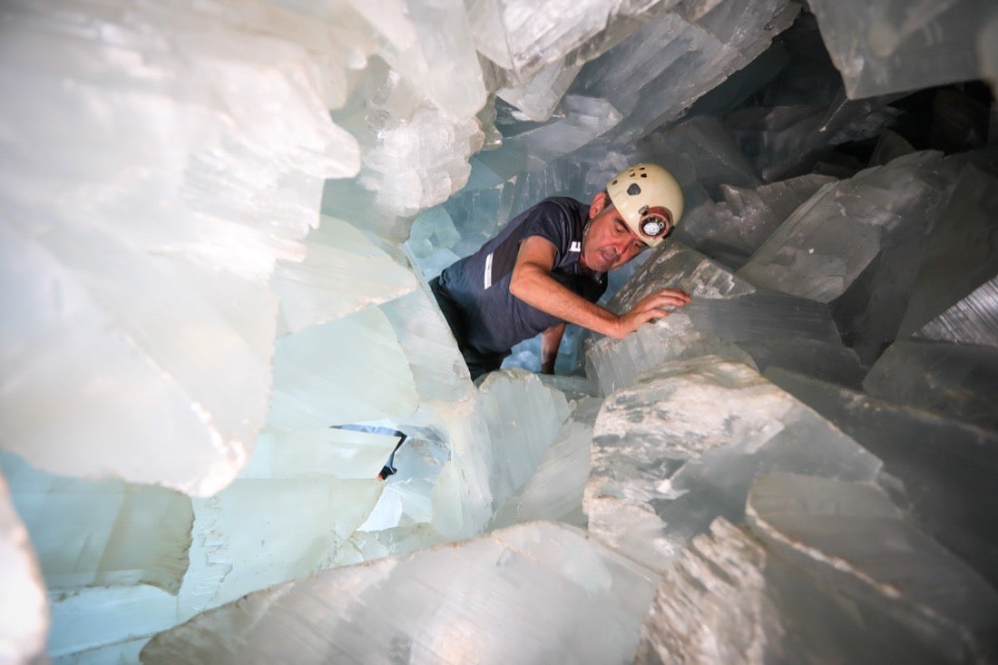 Así es el interior de la Geoda de Pulpí