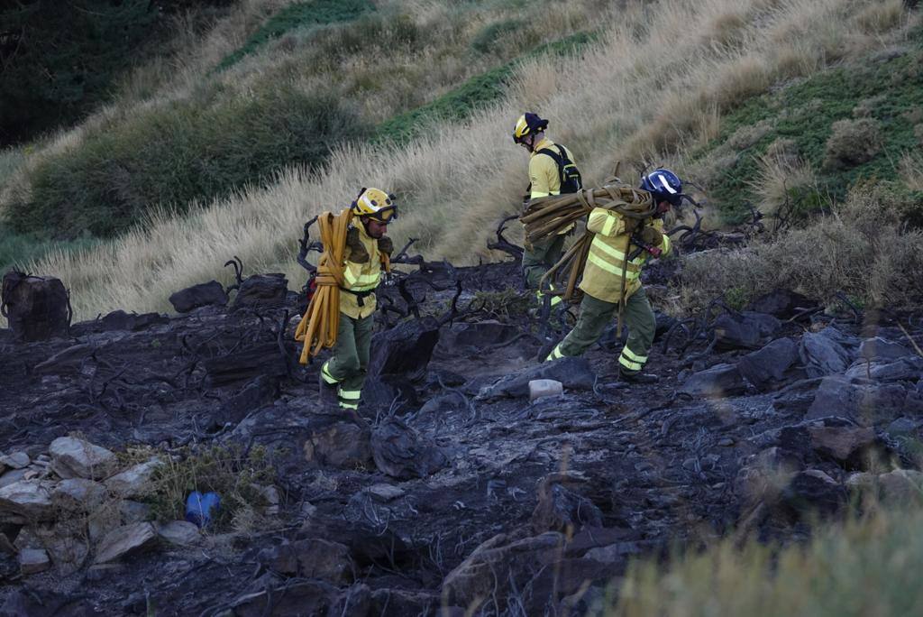 Fotos: Visitamos el lugar del incendio en Pradollano