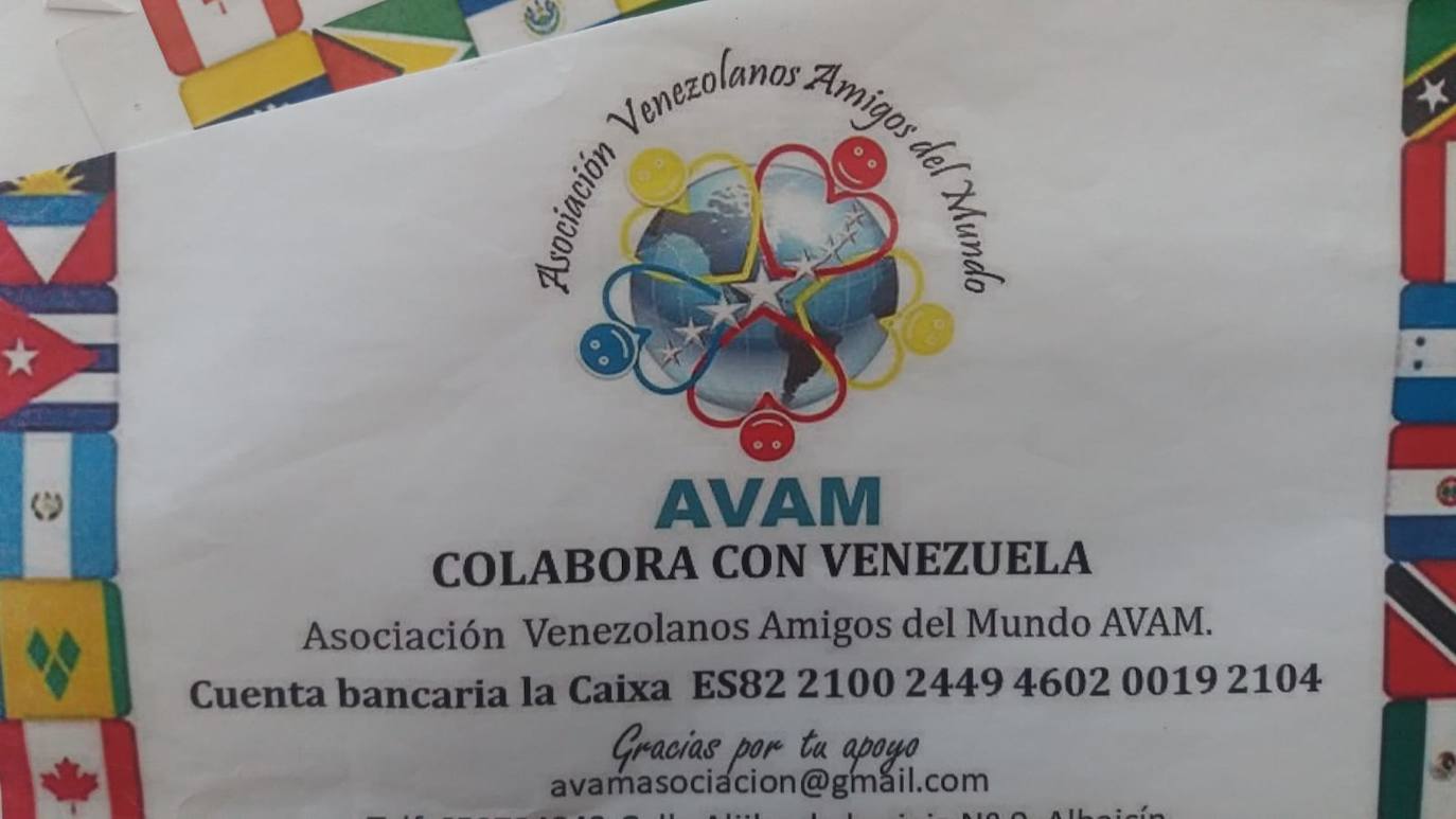 Imagen secundaria 1 - Imágenes con el número de cuenta y la petición de ayuda que ha realizado la asociación. 