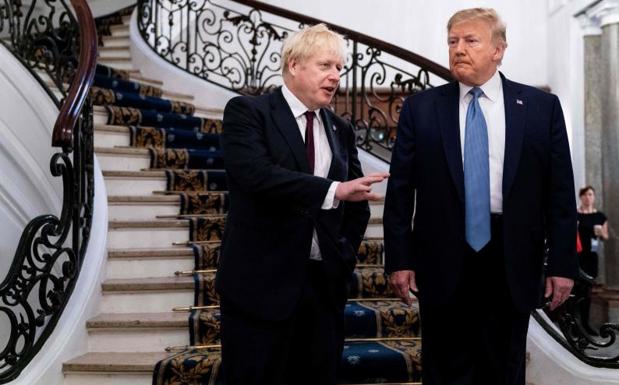 Donald Trump y Boris Johnson. 