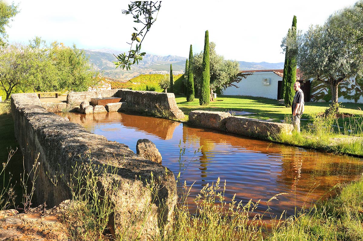 Alberda del palacio de Alixares. Rutas en busca de parajes históricos y paisajísticos en la Dehesa del Generalife, desde la Silla del Moro a la presa Real, senderos y veredas entre aljibes y acequias que conectaron antiguos palacios y almunias 