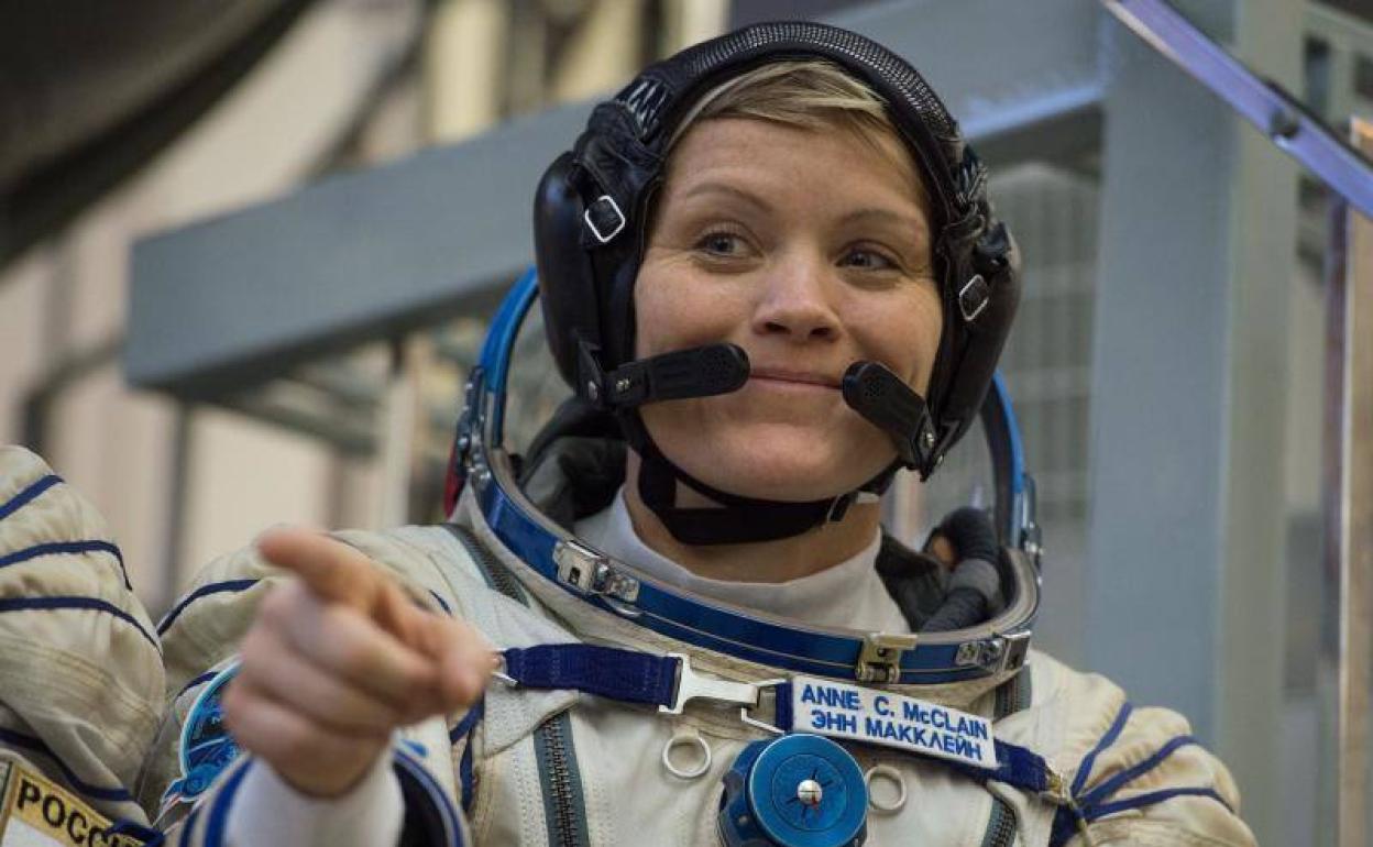 La astronauta de la NASA Anne McClain.