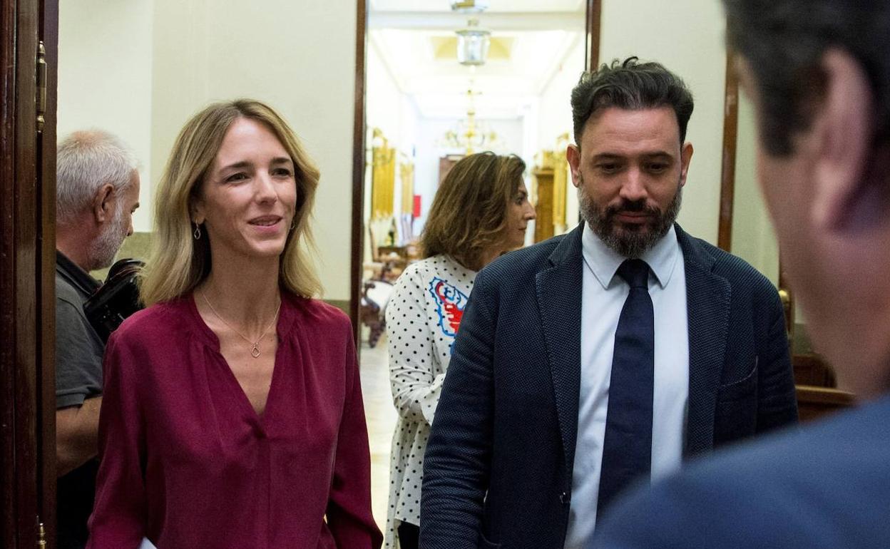 Cayetana Álvarez de Toledo, al término de la Junta de Portavoces. 