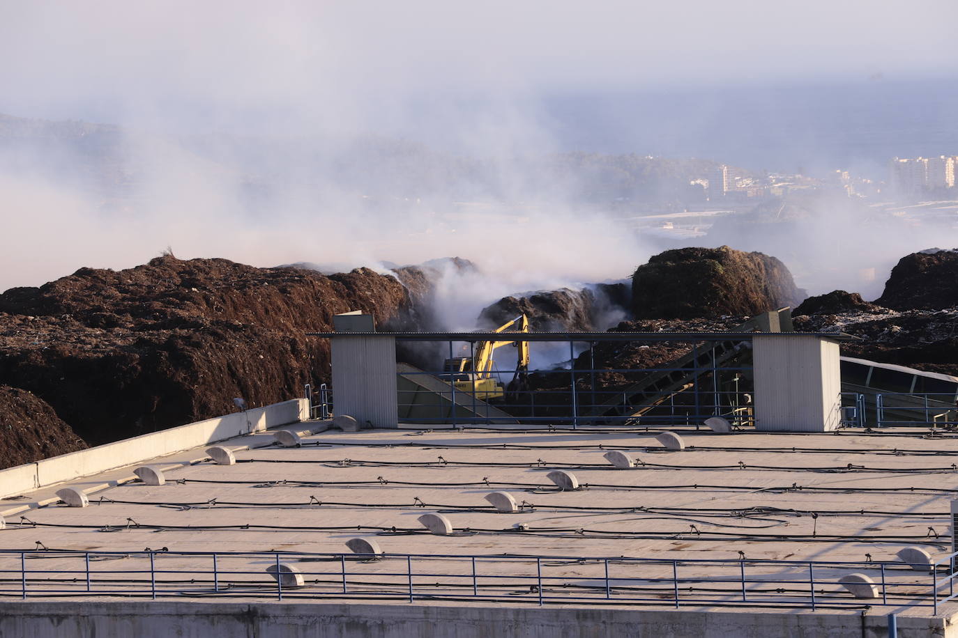 Diputación abrió las instalaciones a la recepción de materiales el 2 de septiembre tras el primer incendio