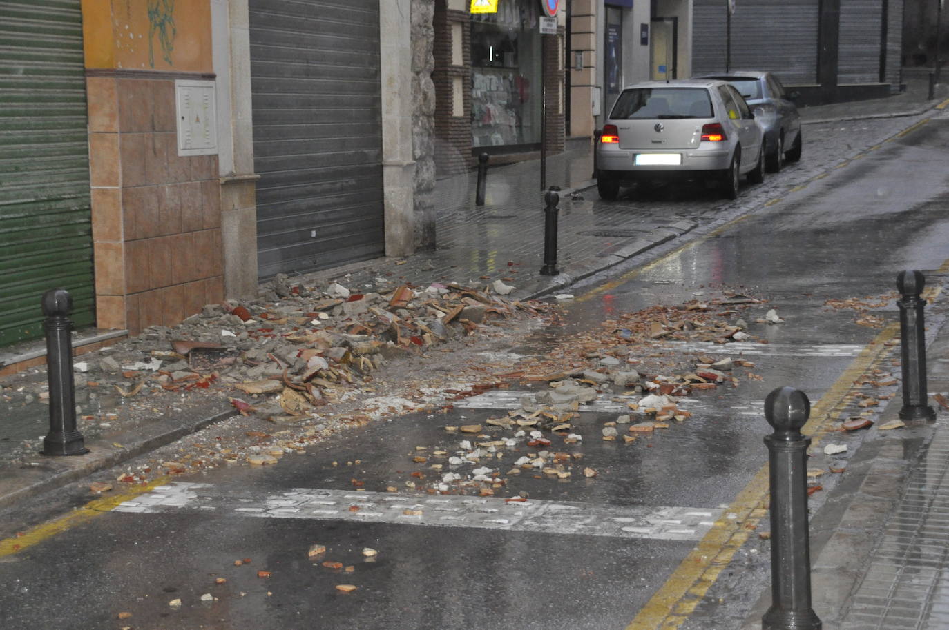 Baza registra numerosas incidencias durante el temporal