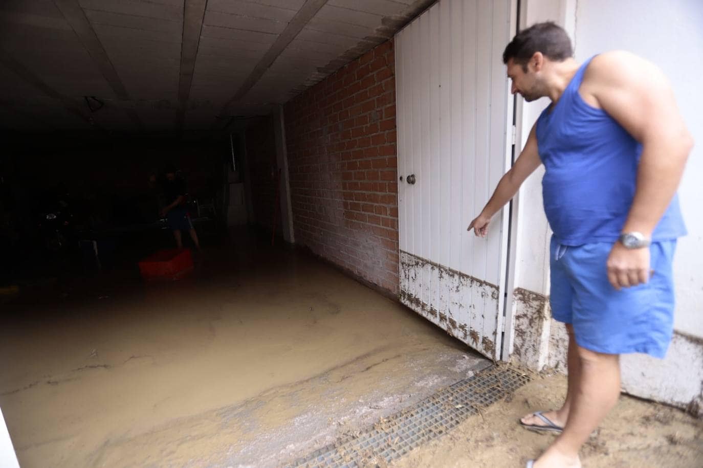 Vivienda inundada en Las Gabias