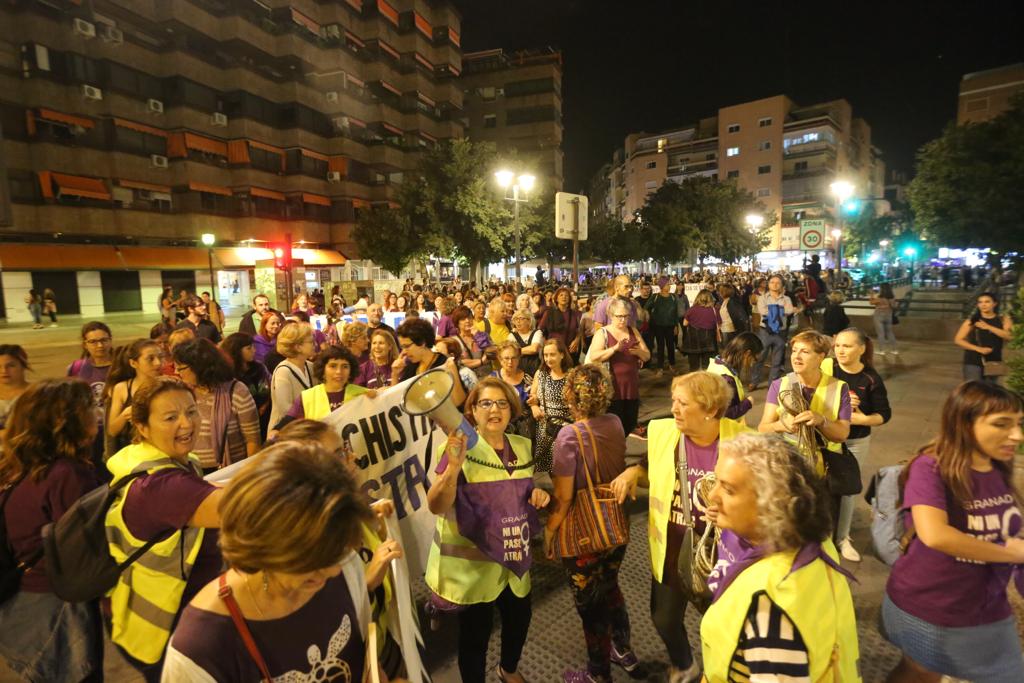 Miles de personas convierten el Centro de la ciudad en violeta con una movilización para exigir seguridad «al volver a casa» y acabar con las muertes por violencia de género 