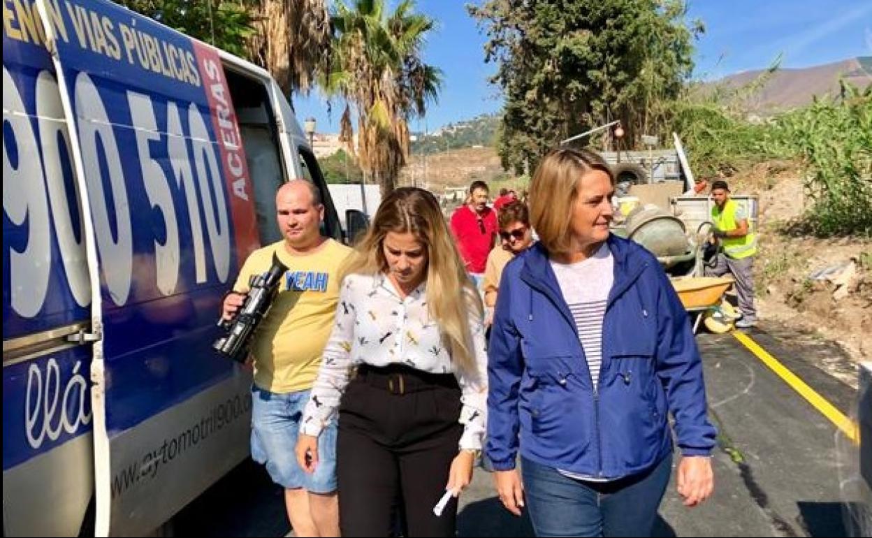 La alcaldesa visitó ayer el fin de las obras de la Ronda de Levante