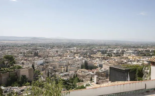 Granada, vista desde el barrio del Albaicín.