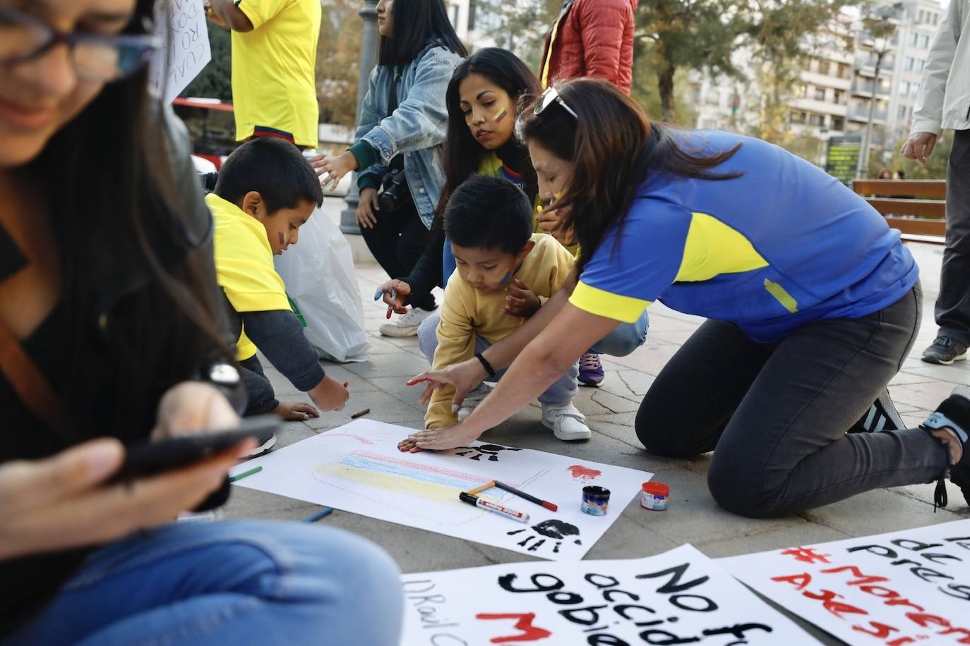 Fotos: Ecuatorianos de Granada piden justicia en su país
