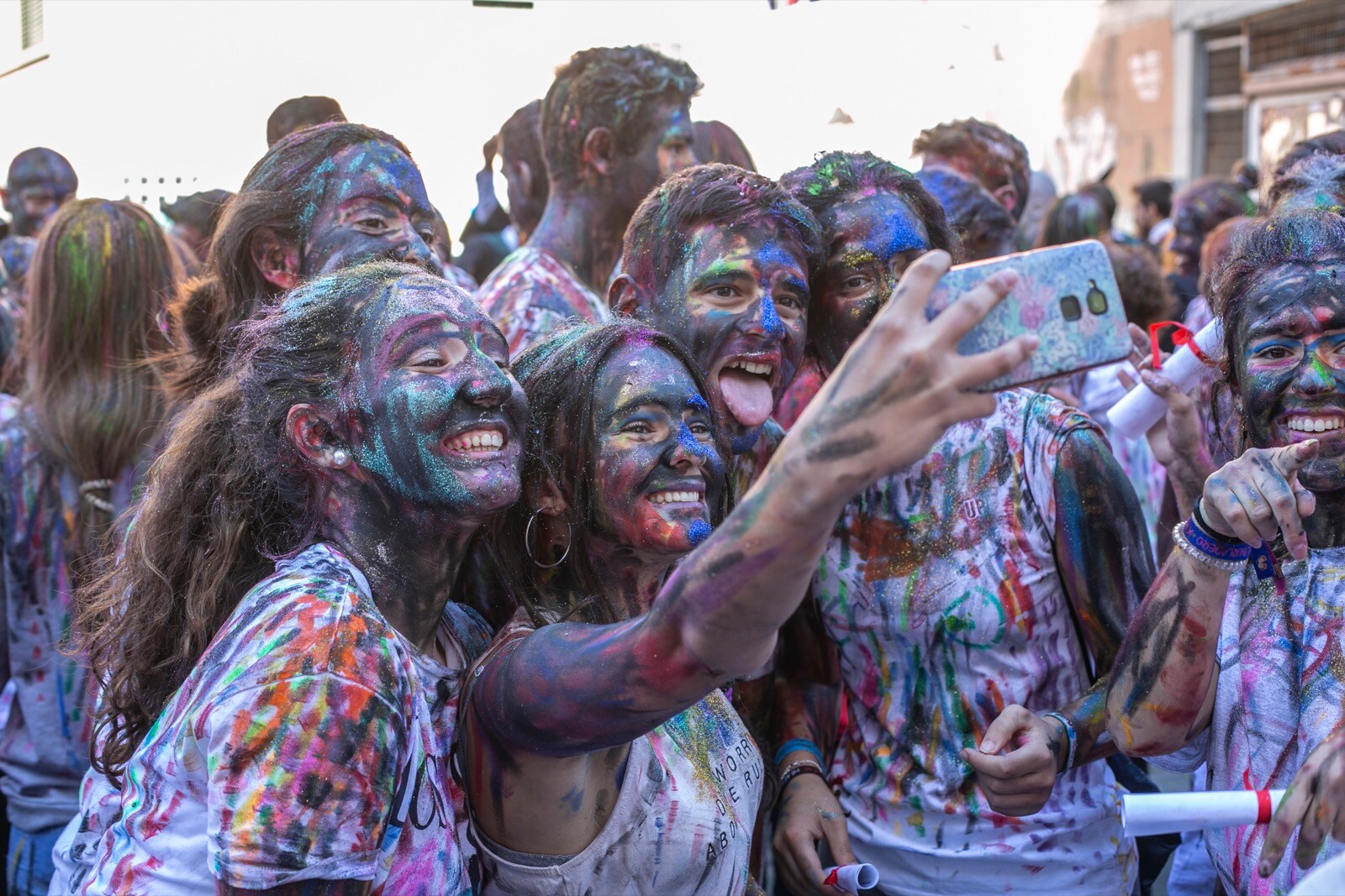 Los estudiantes de Medicina celebran de esta manera uno de sus días grandes