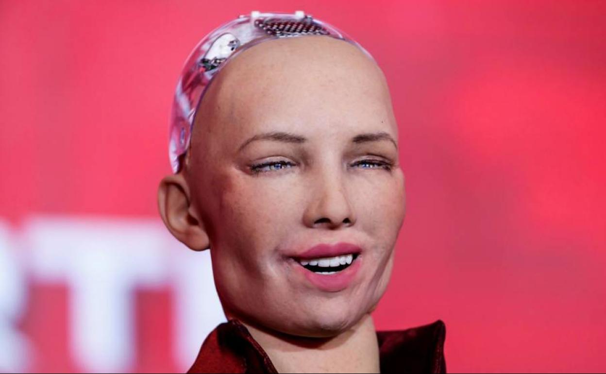 La robot humanoide Sophia. 