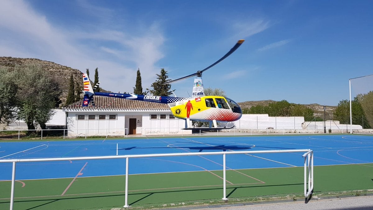 Mostamos el desarrollo y grabación del programa Volando Voy del aventurero en el Geoparque.